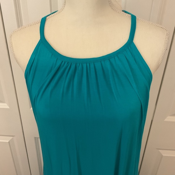 Elegant Teal Maxi Dress - Picture 5 of 15